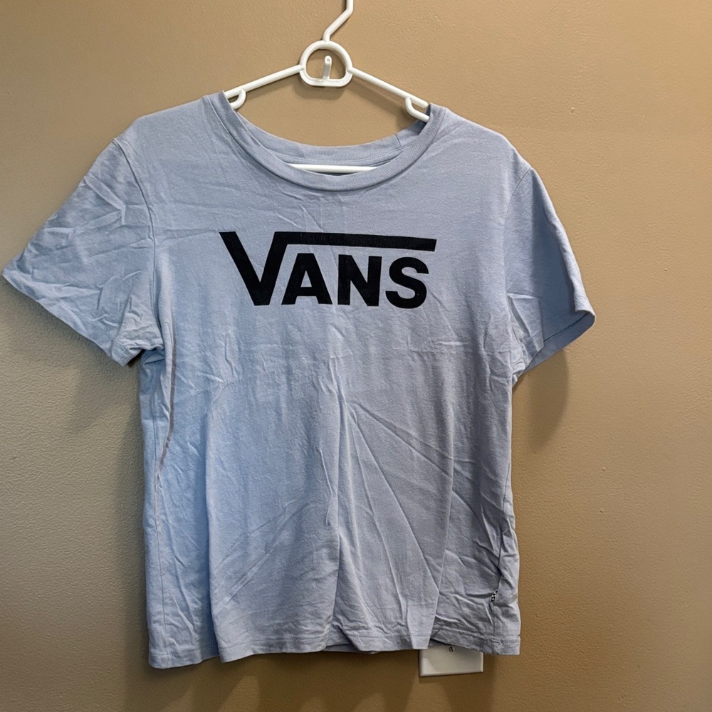 Vans Sky Blue Tee with Black Logo